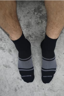 BunnyHop Tobilleras Negra/Gris