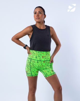 Sweat It Short Lemon Green