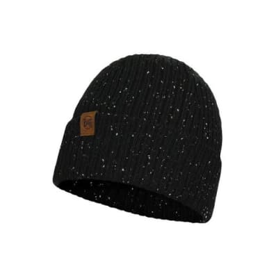Buff Knitted Hat Kort Black