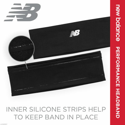 New Balance Performance Headband Negro
