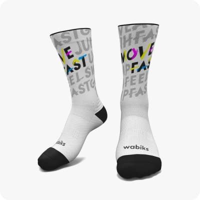 Wabiks Medias Move Fast Blanco