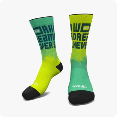 Wabiks Medias Hard Verde/Amarillo