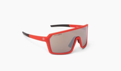 Optic Nerve Phenom Shiny Red w/Brown Lens Silver Mirror