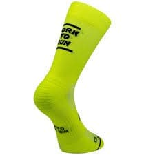 SPORCKS Medias Born To Run/ Force to Work Amarillo
