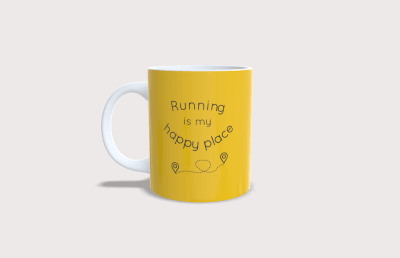 RUNNERS HIGH COFFEE CUP - HAPPY PLACE