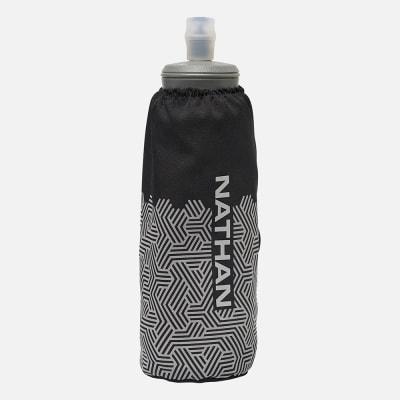 Nathan HyperNight Pinnacle Soft Flask 14oz - Black/Hex Print