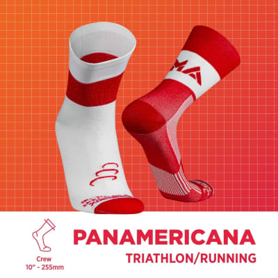 Silvera Medias Lima Compression Sock Blanco/Rojo