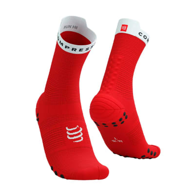 COMPRESSPORT PRO RACING SOCKS V4.0 RUN HIGH RED/WHITE