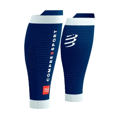 Compressport Pantorrillera R2 3.0 Azul/Blanco