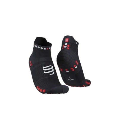 Compressport Pro Racing Socks v4.0 Run Low Black/Red
