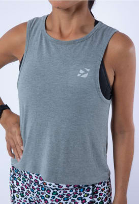Sweat It Tank Top Grey