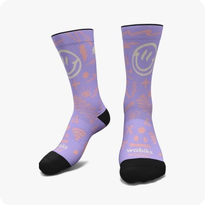 Wabiks Medias Push Your Limits Lila