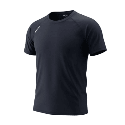 First Try Polo Running Aeroflow Run Tee Black/Navy