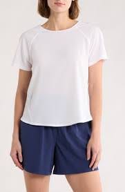 LAYER8 SS EASY RUNNER SCALLOP TOP MUJER