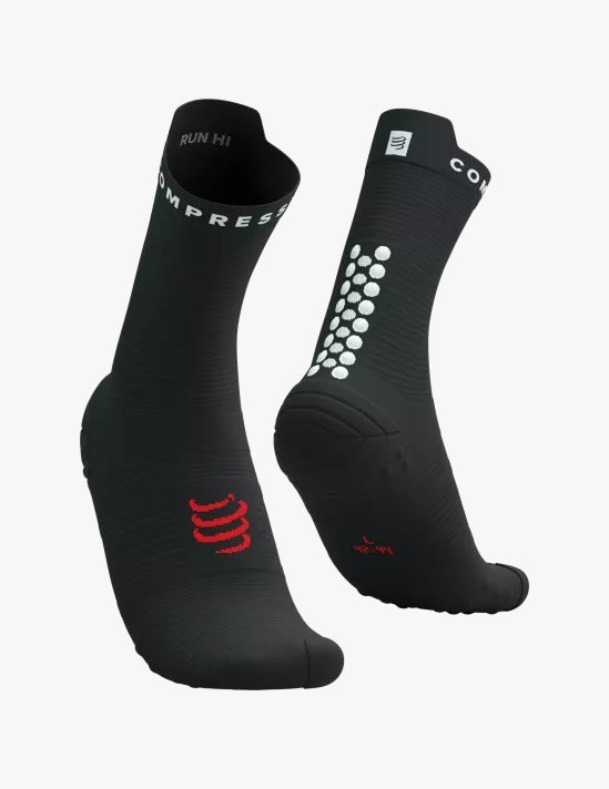 Compressport Pro Racing Socks v4.0 Run High BLACK/WHITE1