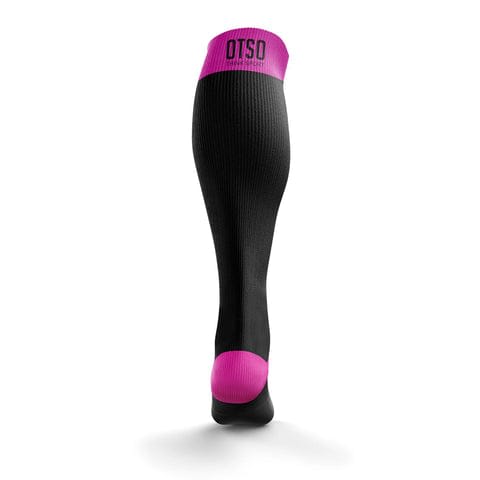 OTSO Media Multideporte Recovery Black & Fluo Pink2