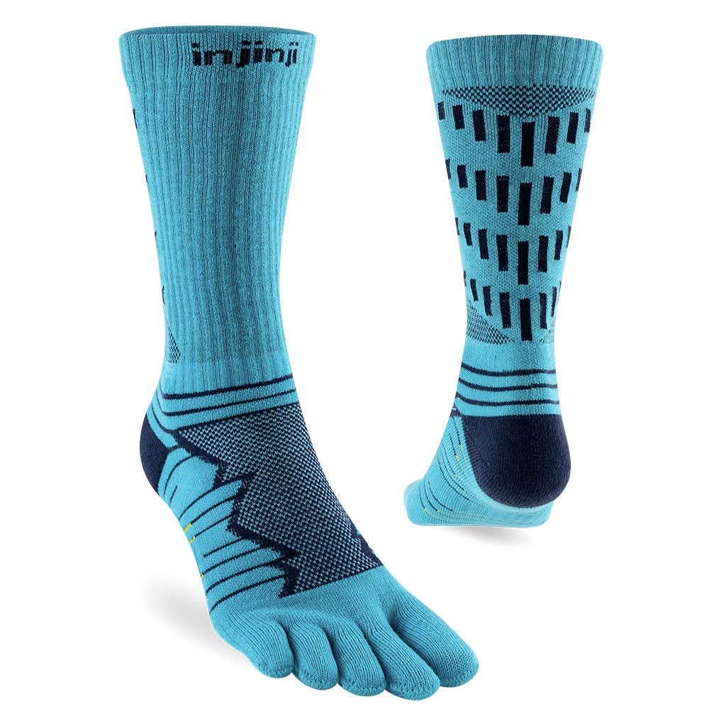 Injinji Medias Performance Ultra Run Crew Length -  Pacific Blue1