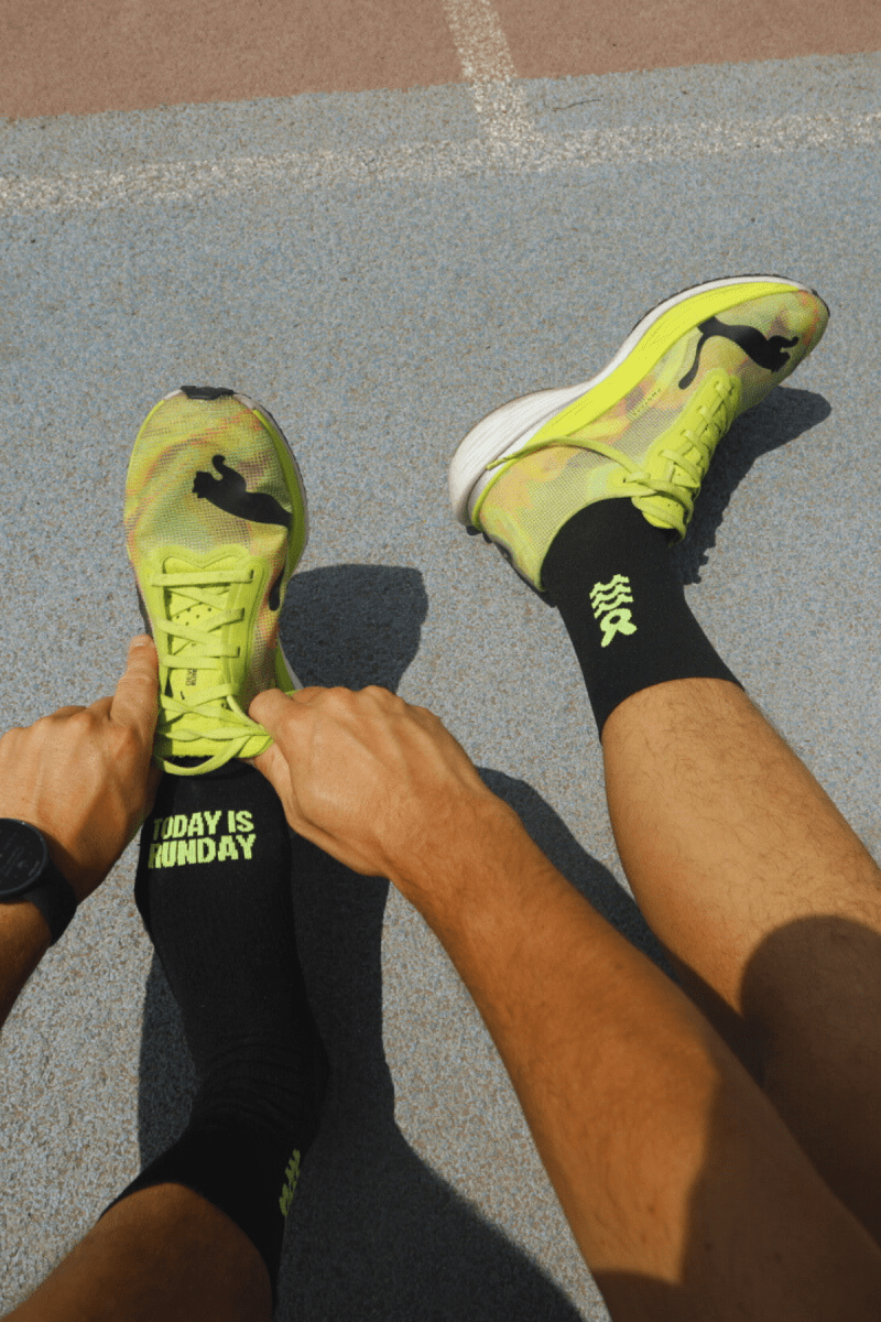 Bunnyhop Medias BHRun Negro & Verde2