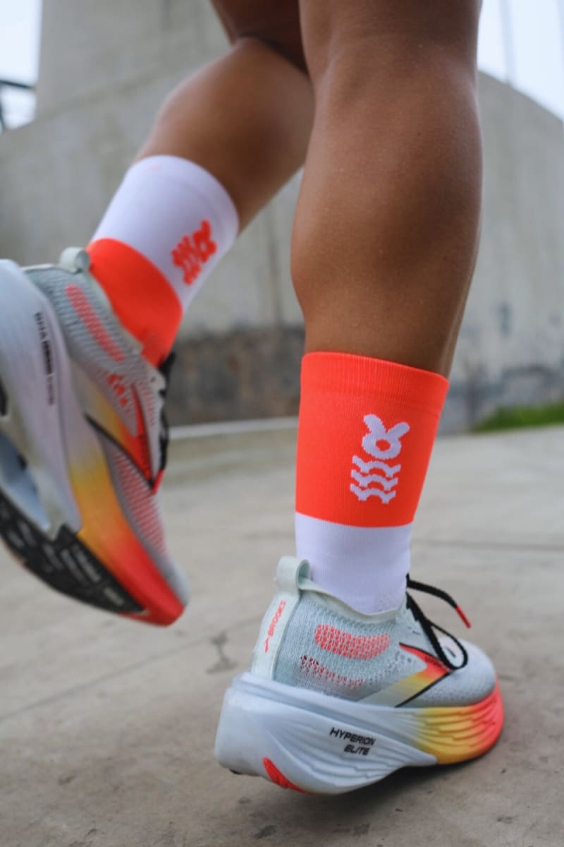 BunnyHop Medias Bicolor Naranja2