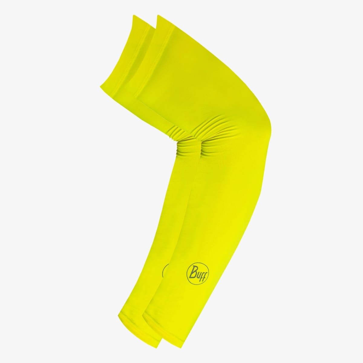 Buff Arm Sleeves Solid Yellow Fluorm1
