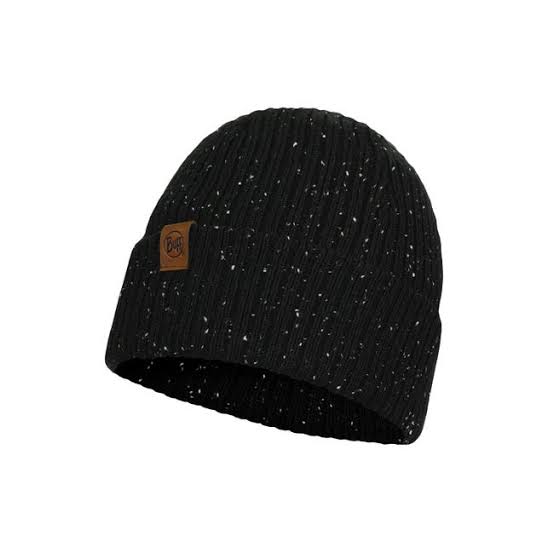 Buff Knitted Hat Kort Black1