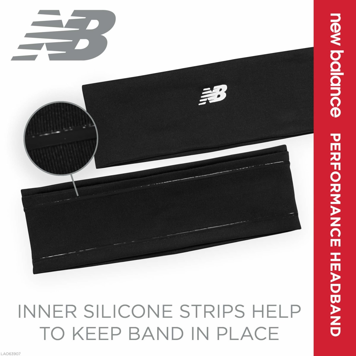New Balance Performance Headband Negro1