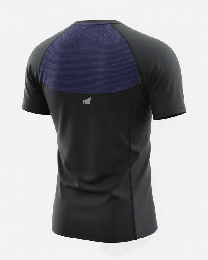 First Try Polo Running Aeroflow Run Tee Black/Navy1