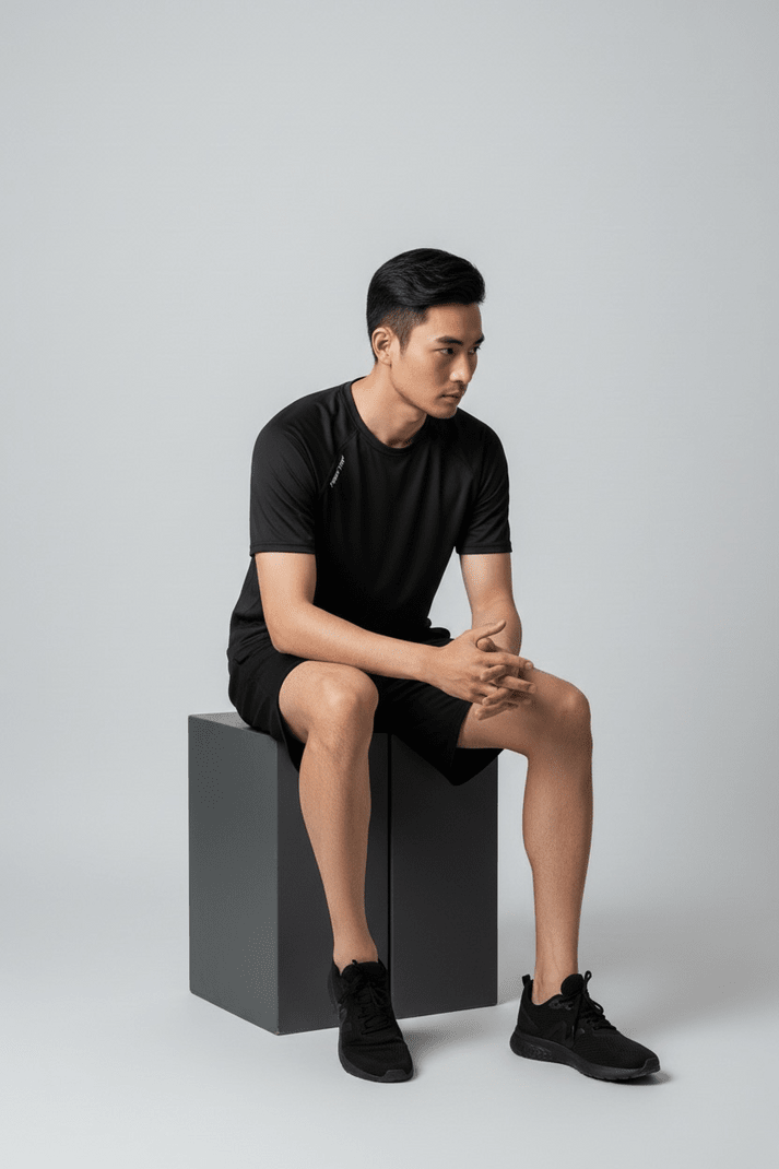 First Try Polo Running Aeroflow Run Tee Black/Navy4