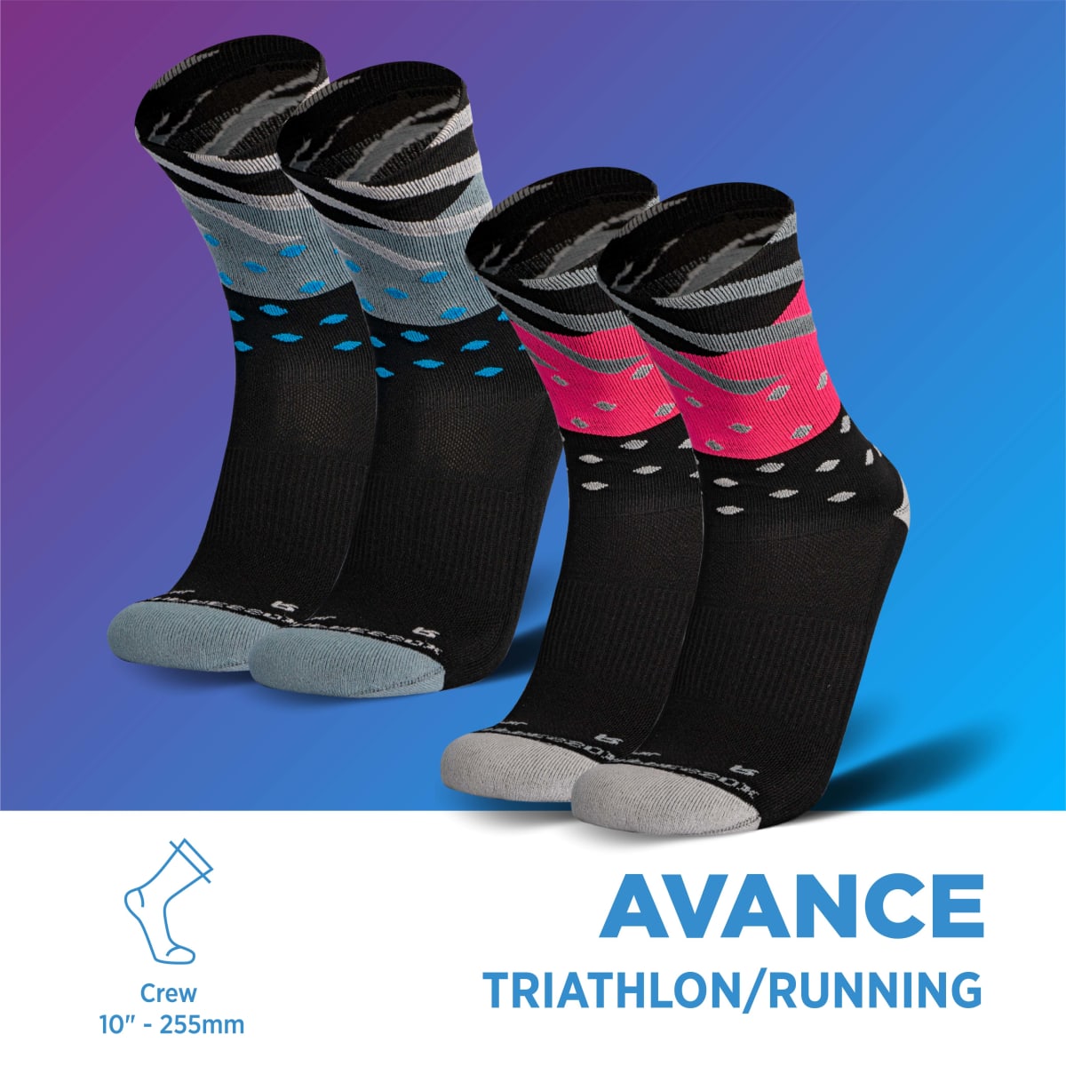 Silvera Kompressox Avance (2 Pack) Negro/Cyan/Fucsia1