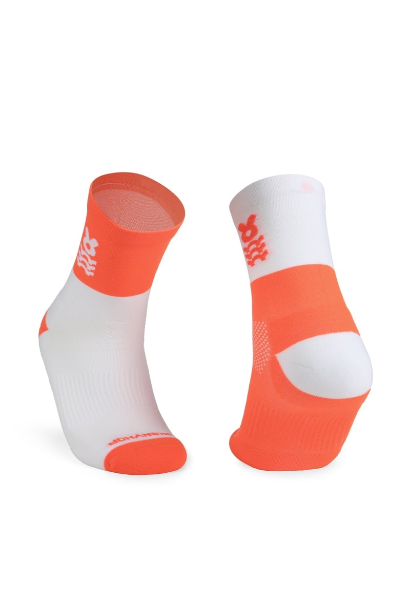 BunnyHop Medias Bicolor Naranja1