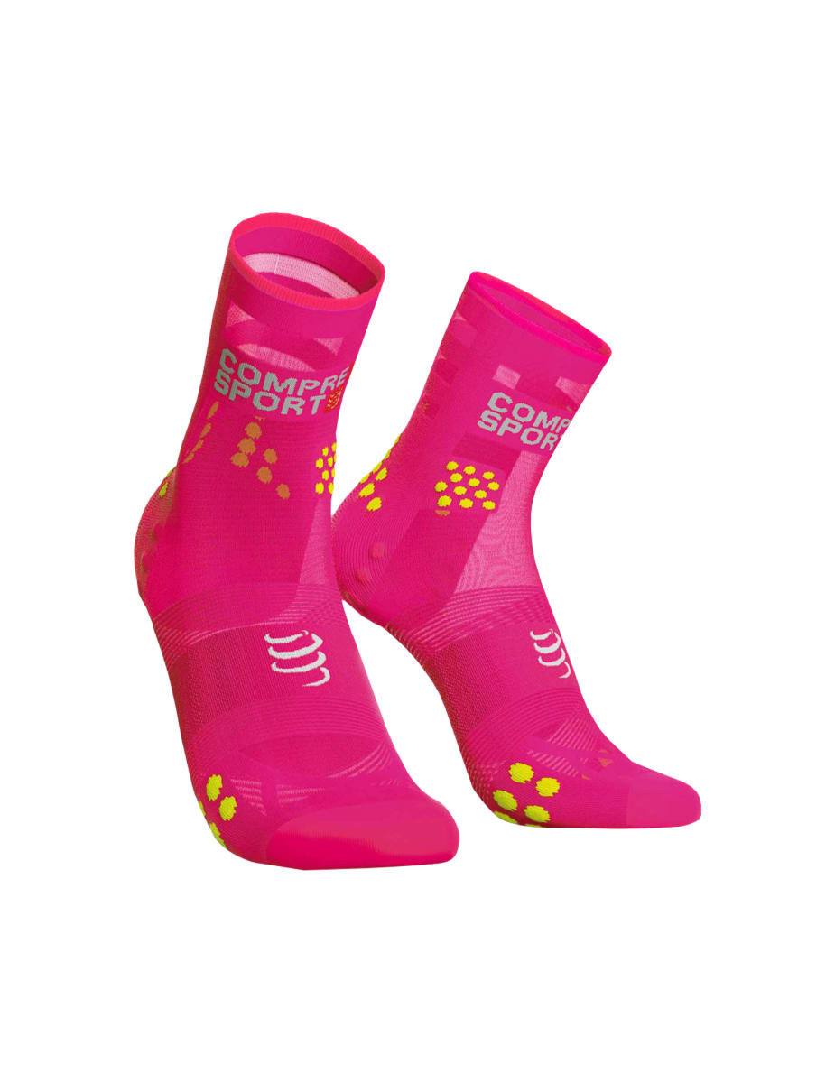 Compressport Pro Racing Socks ULTRALIGHT v3.0 - Fluo Pink2
