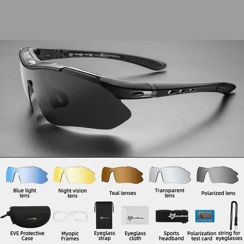 Rockbros Lentes de ciclismo 10003 con lunas intercambiables3