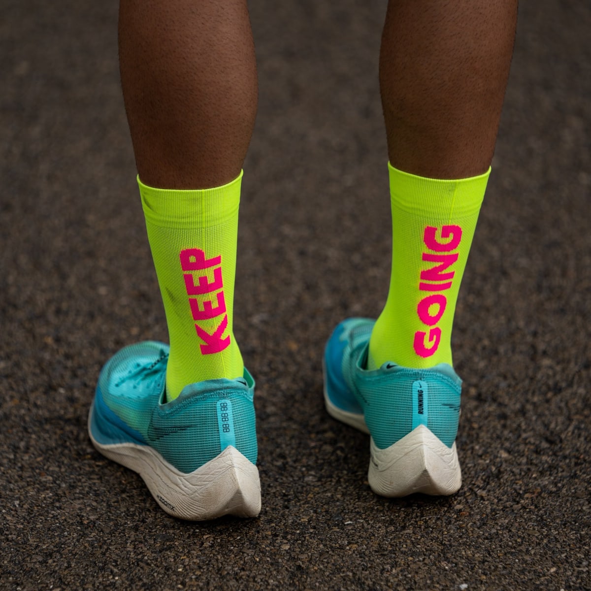 SPORCKS Medias Keep Going Yellow2