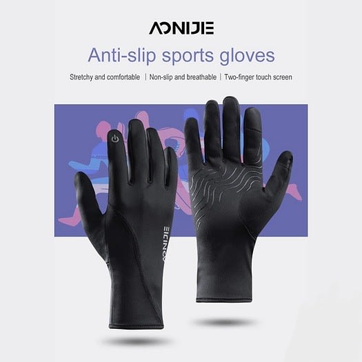 Aonijie Guantes Antideslizantes  Anti-Slip. Negro2