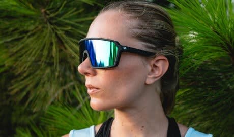 Optic Nerve Phenom Matte Black Green Smoke Mirror2