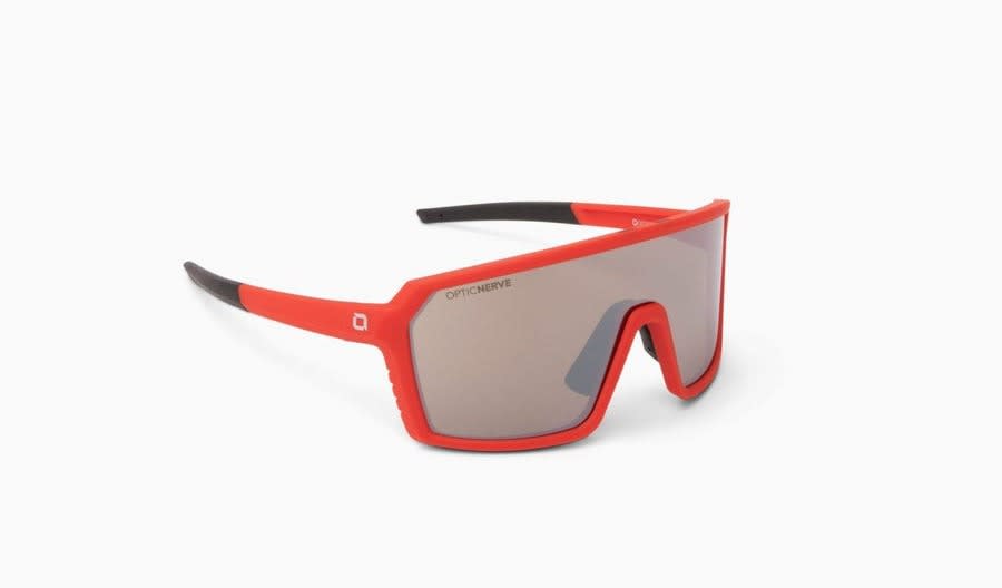 Optic Nerve Phenom Shiny Red w/Brown Lens Silver Mirror1