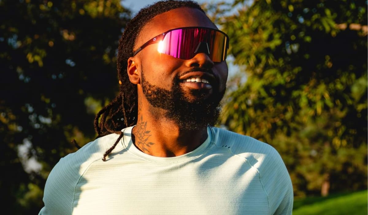 Optic Nerve FixieStealth Shiny Black w/Brown Lens Purple Mirror2