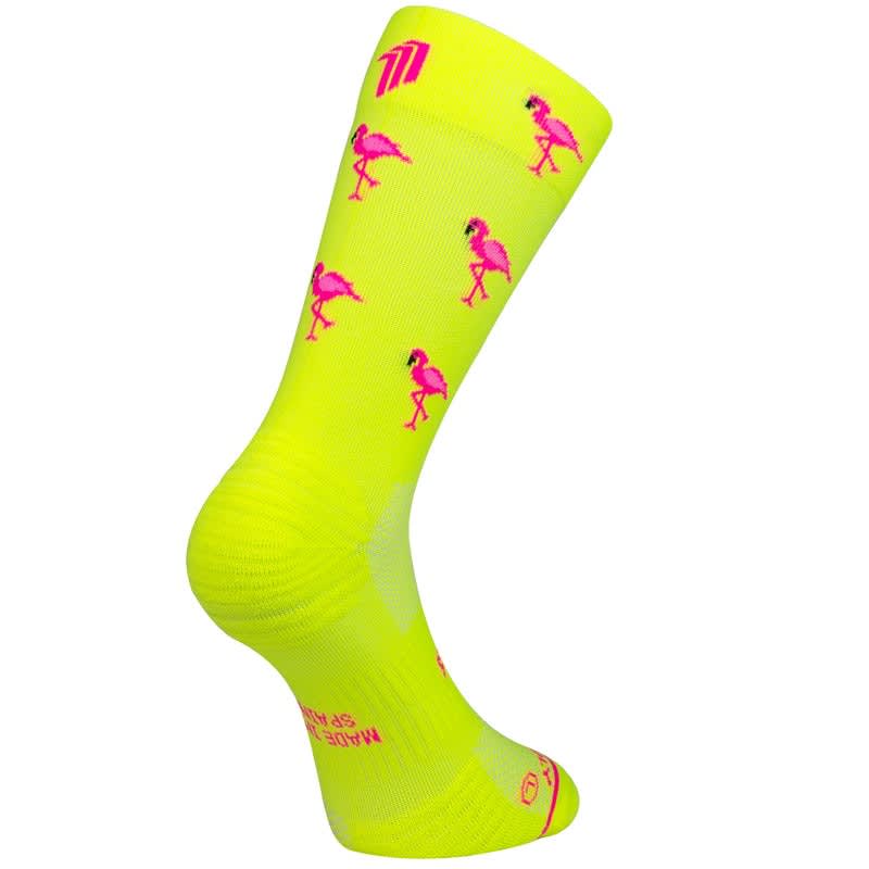 SPORCKS Medias Run Flamingo Yellow2