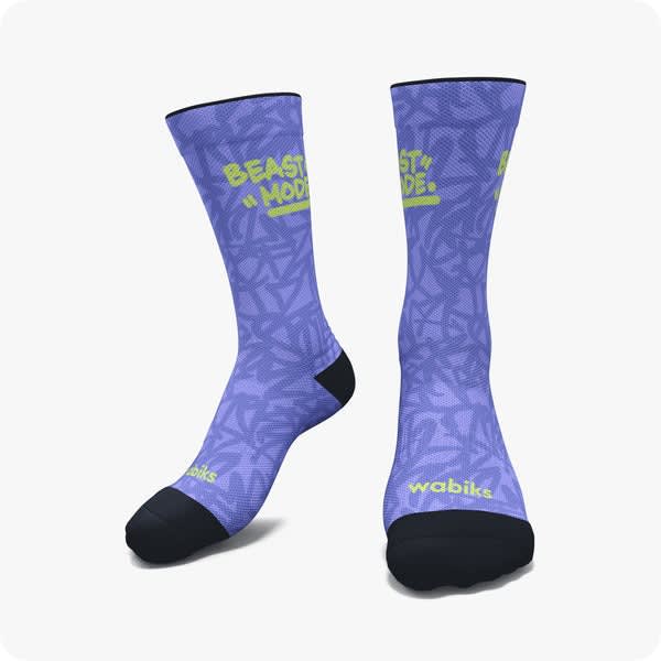 Wabiks Medias Beast Mode Azul1