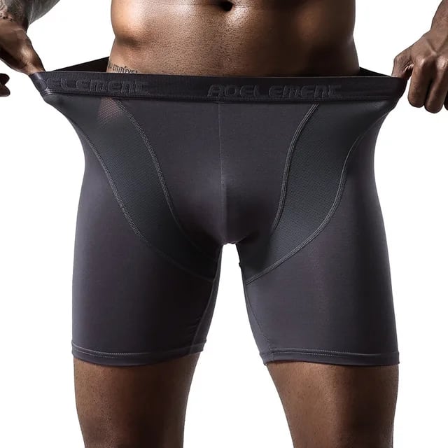 AEOLEMENT Boxers Deportivos Transpirables - Grey1
