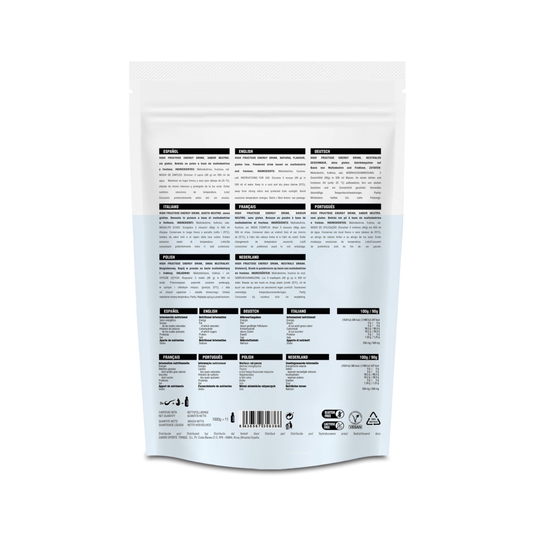 226ERS HIGH FRUCTOSE ENERGY DRINK - 1kg4
