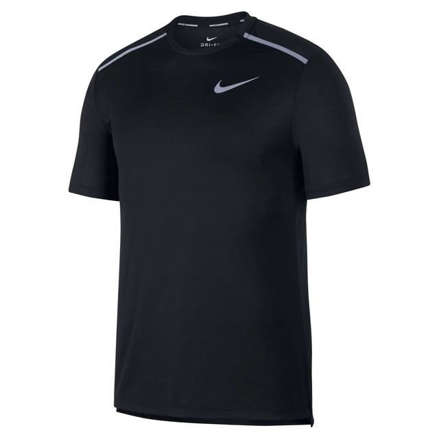 NIKE DRY MILER TOP SS NEGRO HOMBRE TALLA L1