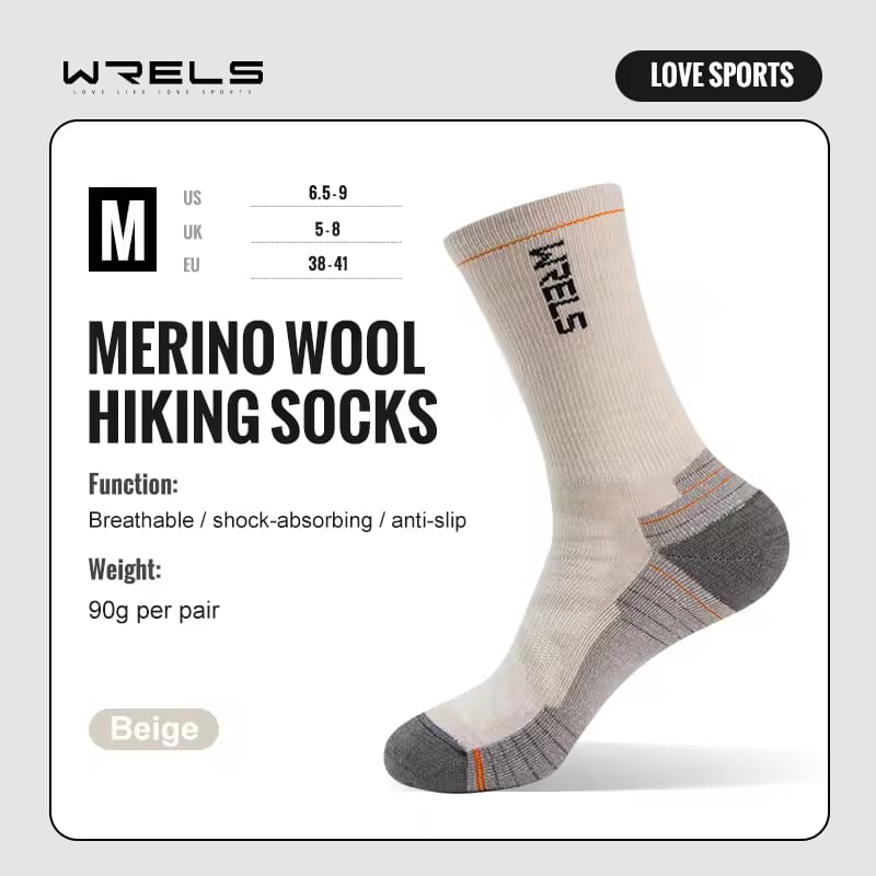Wrels Medias Trail Lana Merino Beige1