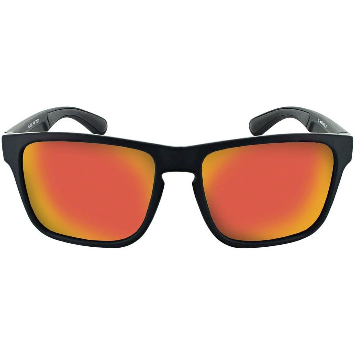Optic Nerve Rumble Shiny Black Polarized Red Mirror2