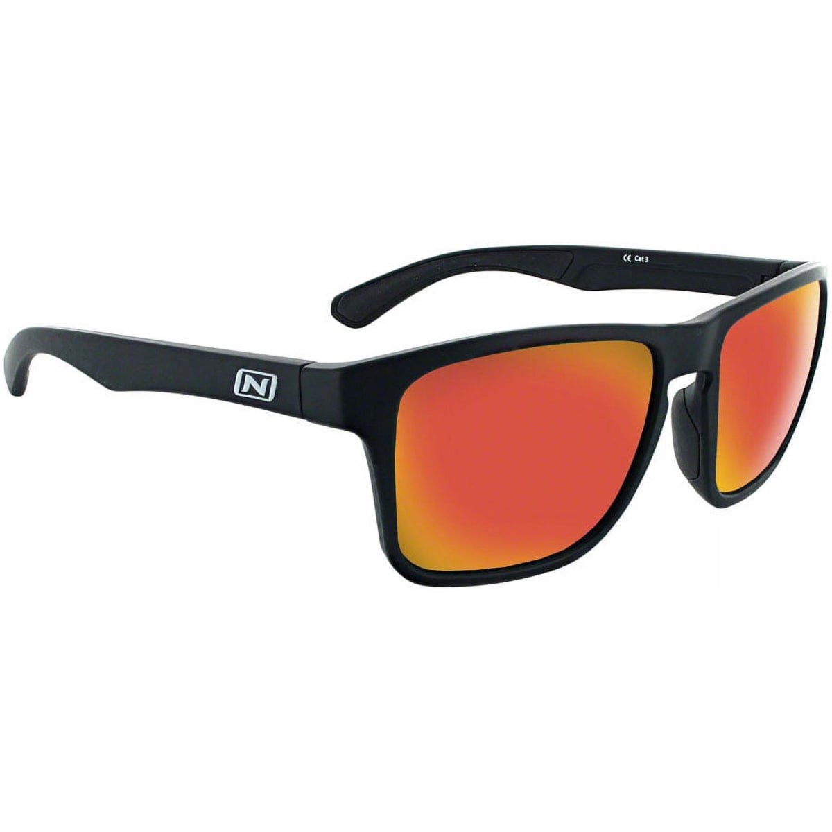 Optic Nerve Rumble Shiny Black Polarized Red Mirror1