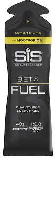 SIS Beta Fuel Nootropics Lemon Lime Gel 200mg Cafeína1