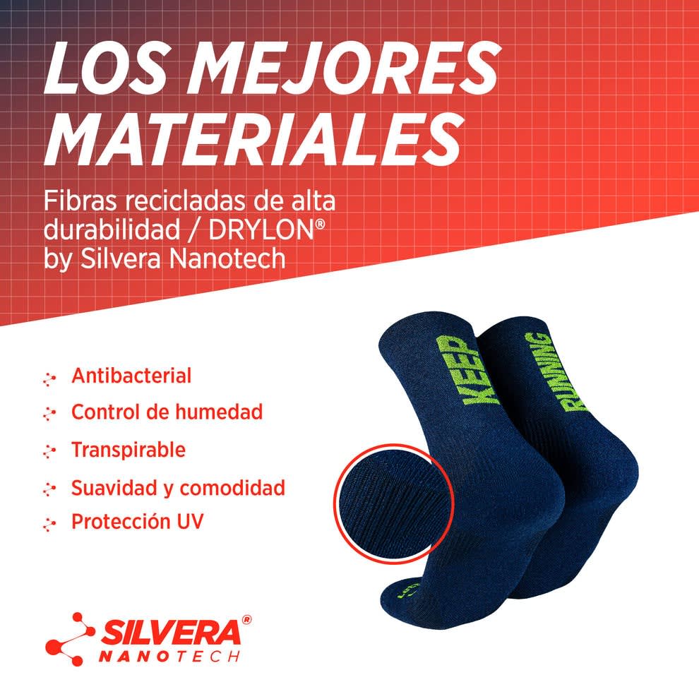 Silvera Medias Keep Running Azul2