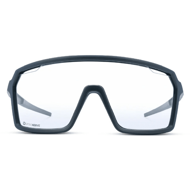 OPTIC NERVE FixiePHENOM 2.0 Matte Black with Smoke Lens Green Mirror3