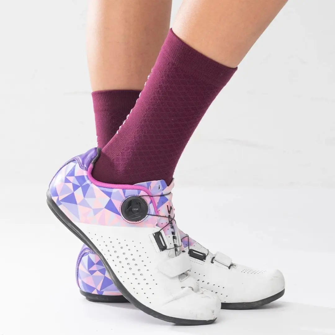 Rockbros Medias de ciclismo SCK60 Morado2