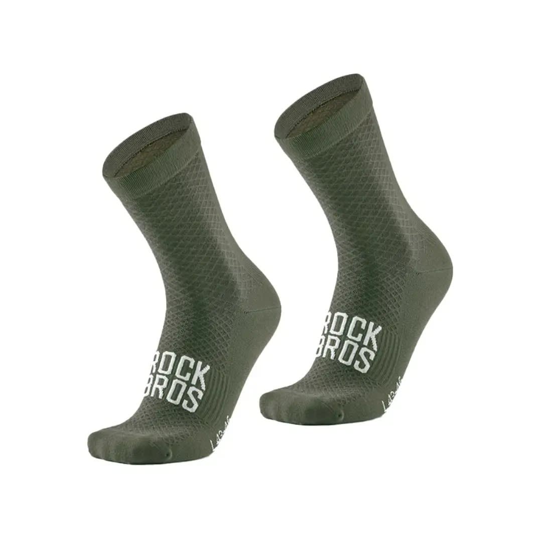 Rockbros Medias de ciclismo SCK60 Verde1
